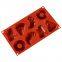 Free Sample Food Grade Heat resistant Nontoxic Silicone Mousse Cake Friandises Pudding Baking Mold 8holes