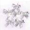 2017 Christmas Wreath Garland Door Hanging Decoration Home Xmas Party Silver Bowknot Ornaments Tree Christma Decoration