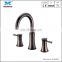 Royal style luxury high-end jade & brass individual double handle vanity basin faucet washbasin mixer tap