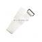Adjustable white elastic hook and loop fastener tape  with buckle