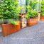 Customized Indoor & Outdoor Corten Steel Long Box Planter