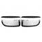 1 Pair Matte  black Single Slat Line Front Grille Kidney grill for BMW 3 Series E90 E91 2005 2006 2007