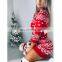 Women Winter Plus Size Pullovers Top Christmas Deer Warm Knitted Jumper Long Sleeve Sweater