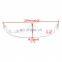 Motorcycle accessories Chrome ABS Plastic Front Fender Accent Leading Edge Tip Trim For Harley Touring Street Glide