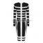 2016 hot selling sexy between black and white strip bandage dress
