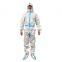disposable sterile isolation lightweight personal safety hooded medical protective hazmat coverall suit long sleeves