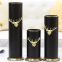 Metal Deer Head Nordic Light Luxury Cylinder Black Gild Metal Vase For Home Soft Decor
