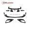 2020 S class w222 S63 S65 front lip diffuser for w222 S63 S65 to B style front skirt and rear diffuser muffler tips PP material