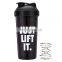 Wholesale sports bpa free plastic spice custom logo gym empty glitter shaker bottle