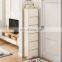 Modern Simple Design White And Wooden Shoe Cabinet