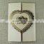 Wholesale Nice Wedding Card Foil Rose Heart Gold Invitation Gatefold