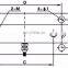 CALT 1000kg dual bridge load cell for bearing tension test