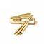 Dongguan manufactured high quality CNC lathe machined Custom Copper Contact Pin with gold plating