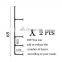 Industrial Retro Wall Mount Iron Pipe Shelf Open Bookshelf