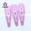Fashion High Quality Metal 50mm Black Snap Hair Clip