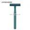 Mens Straight Blades Safety Razor Gold Stainless Steel Double Edge Shaving Razor