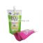 400ML Top Quality Refill Liquid Skincare Shampoo Plastic  stand up  spout  pouch liquid stand up  packaging pouch with spout