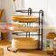 kitchen pot rack organizer storage metal pan pot lid holder