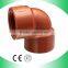 pp brown grooved pipe fitting elbow 90