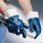 Gas and Oil Resistant Cotton Jersey Liner Safety Cuff Heavy Duty Nitrile Gloves For Oilfield