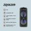Portable Dual 6.5 Inch Subwoofer Deep Bass Colorful RGB Lights Support TWS Party DJ Karaoke Speaker
