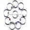 Body Piercing navel ring eyebrow ring O-shaped ball diamond mouth lip piercing