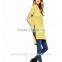 High quality women comfortable women clothing latest new longline t shirt design TS023
