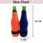 Neoprene Beer Bottle Coozies Beer Bottle Holders to Keep Cold With Zipper Insulated Beer Cooler