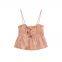 European And American Style 2025 New Linen Blended Vacation Style Camisole Vest