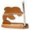 Christmas decorative wooden craft display mobile phone bracket,security display bracket for cell phone