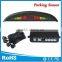 Hot selling Run freely Car parking sensor system with 3 digital color leds and 4 rader sensors