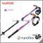 T Handle Four Sections Adjustable Internal Lock With Antishock Aluminum 7075 Trekking Pole Supplier's Choice
