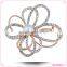 Korean style China wholesale rhinestone pearl flower brooch for wedding invitations                        
                                                Quality Choice