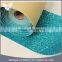 Teal blue chunky self-Stick glitter fabric border