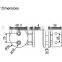 SA Glass Clamp Type Glass Door Lock (SKB-100S)