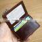 Factory genuine leather bifold credit card holder for men