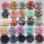 HOT SALE!!High quality 83Solid color Shabby Frayed Flower - IN STOCK Chiffon Fabric hair flowers