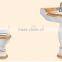 Ceramic colored sanitary ware bathroom suite two piece toilet