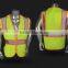 wholesale 2016 high qulity reflective jacket with pockets for firemen or policemen