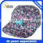 Custom Made Floral Print 5 Panel Caps Design Your Own 5 Panel Hats