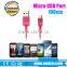 colorful flat 1M micro usb data cable, Micro USB Cable for Samsung charge