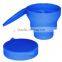 promotion foldable silicone cup sets with cover