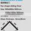 High-End Design Framed Cheap Narrow Shower Enclosures sliding shower door (KT5586)