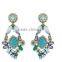 teenage fashion jewelry high quality fashion europe jewelry blue pendant costume earring