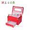 Fancy With Mirror Custom Luxury Leather Cosmetic Storage Box