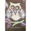 three cute owls and mushroom pattern high quality jacquard fabric cotton fabric cushion cover hand bag material