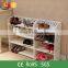 Customized wooden shoes stand for home most popular shoe product display cabinet set