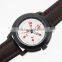 Men leather watch with Japanese movement
