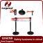 Removable post stanchion retractable queue pole