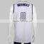 2015 Latest White&blue Dri Fit Custom Reversible Basketball Jersey Design